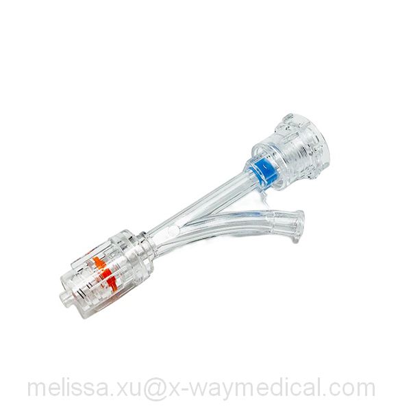 7F 9F Rotatable screw-up hemostasis Y valve set, blood bleeding stopper cock Y connectors kit 20G needle 0.014 Torque device