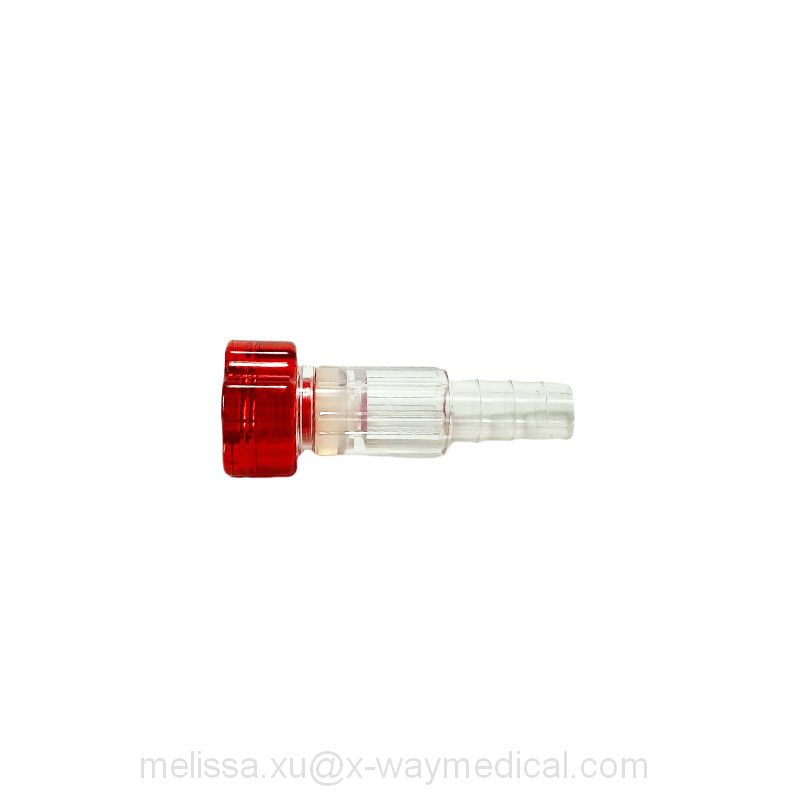 0Fr – 12Fr 7FR – 17FR Large bore returning locking tap, Tuohy Borst valve threaded flare connector 2.3mm - 5.7mm