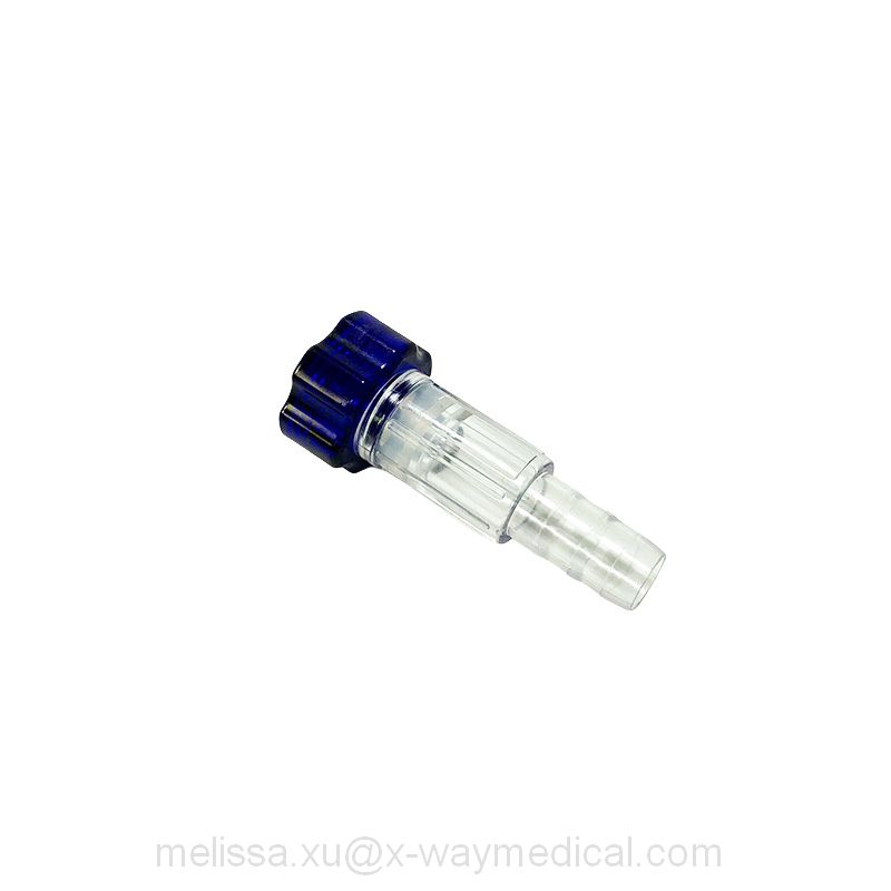 0Fr – 12Fr 7FR – 17FR Large bore returning locking tap, Tuohy Borst valve threaded flare connector 2.3mm - 5.7mm