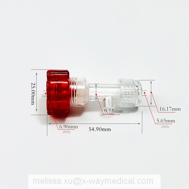 0FR – 12FR 0.1 inch 4.3mm Large lumen locking control valve, threaded flare connector 11183 Tuohy Borst