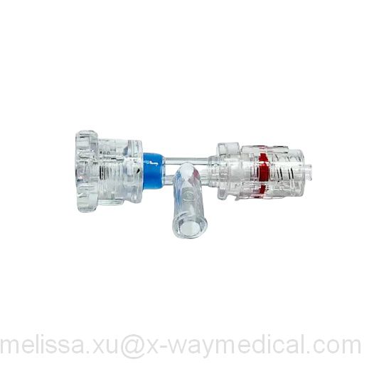 0F - 7F 9F Pressure T-shape locking valve with male rotation lock cover, male adapter T-connectors