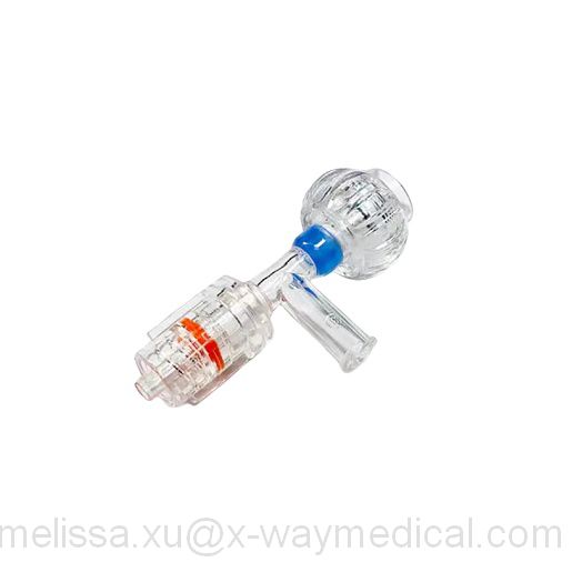 0F-7F 9F adjustable closure T type adapter female and rotation male luer connector, lantern hemostasis bleeding stopper 3-way joint
