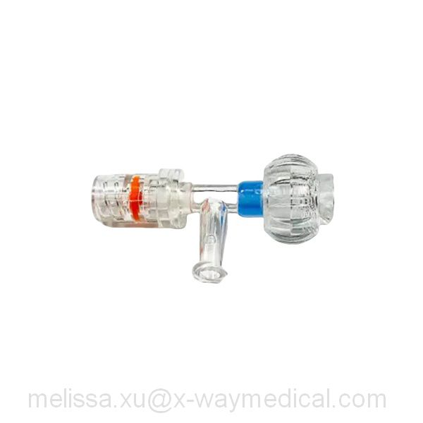 0F-7F 9F adjustable closure T type adapter female and rotation male luer connector, lantern hemostasis bleeding stopper 3-way joint