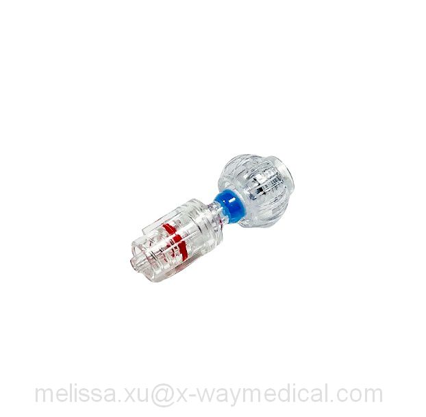 0F - 9F Straight luer hemostasis rotator connector for interventional surgery, bleeding stopper adjustable closer adapter