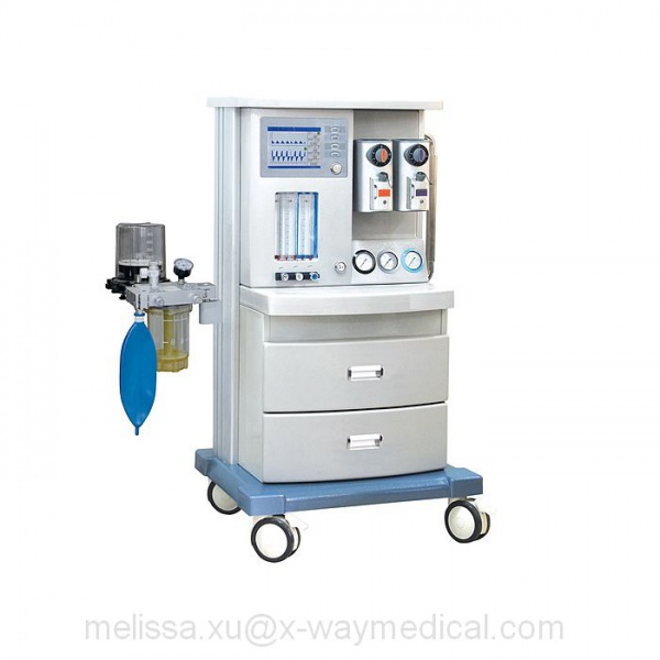 Anesthesia Machine with APL valve, low flow rate anesthetic trolley workstation with oxygen monitor
