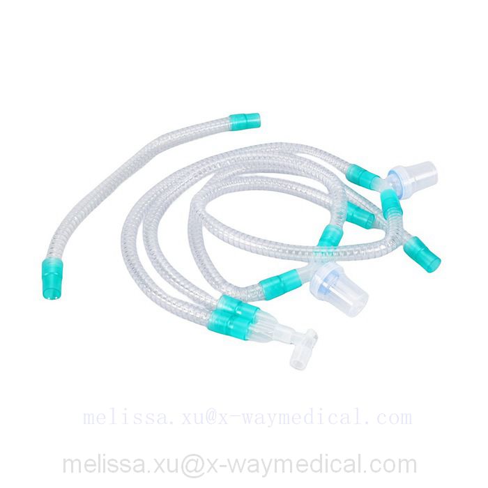 Breathing circuits gas bag and coaxitron tube kit for anesthesia with mask, Endotracheal Respirationloop anesthetic respiration circle