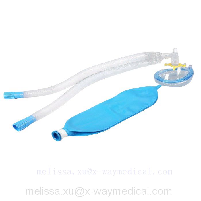 Single-use respiration loop, anesthetic oxygen gas delivery bag kit for endotracheal tube anesthesia mask breathing filter