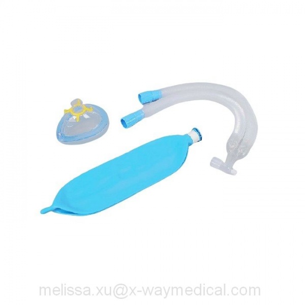 Single-use respiration loop, anesthetic oxygen gas delivery bag kit for endotracheal tube anesthesia mask breathing filter