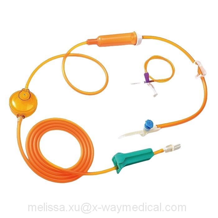 Intravenous infusion therapy parenteral pabulum nutrition enteral feeding tubing set, nourishment nutrient mixture feed tube device with En Fit connector
