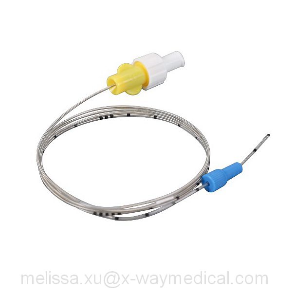 Anesthesia epidural anesthetic catheter with reinforced wire, pain therapy Long term segmental anaesthesia Epidural sheath with multiport mark