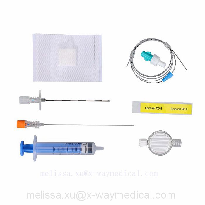 Combined spinal and epidural anesthesia kit, Caudalanaesthesia subarachnoid spine puncture injection devices pack
