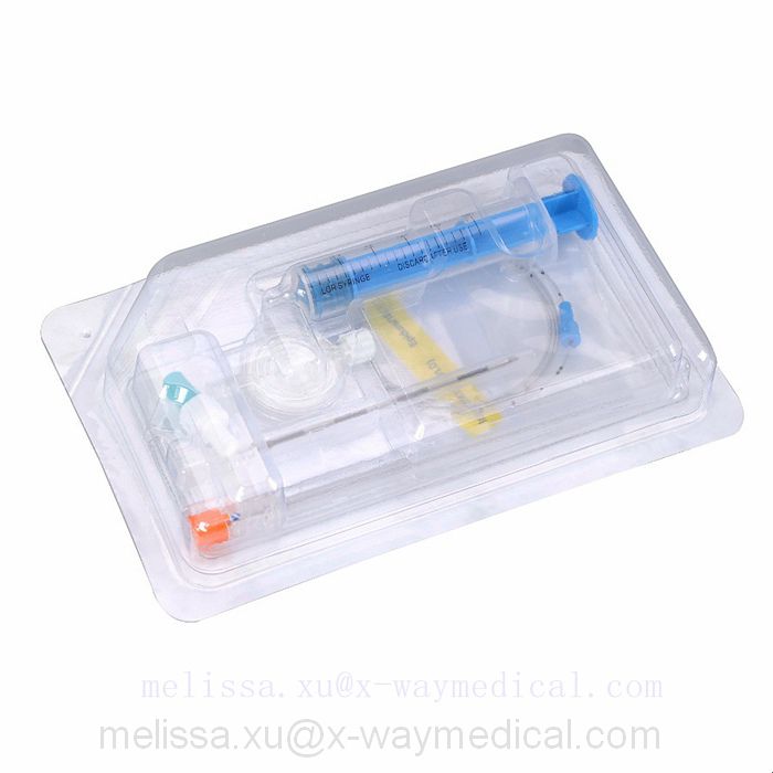 Combined spinal and epidural anesthesia kit, Caudalanaesthesia subarachnoid spine puncture injection devices pack