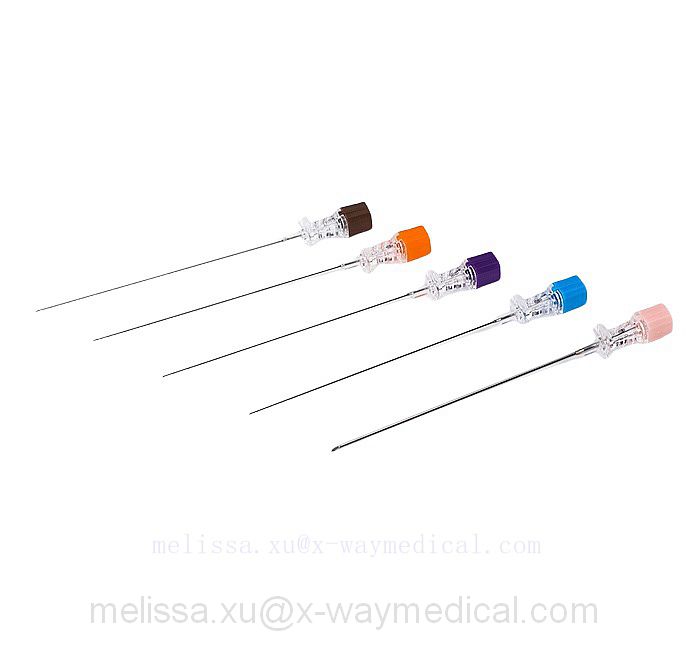Anaesthesia Spinal needle tip with pencil point and 20G introducer, subarachnoid spine puncture injection needles 22G – 27G 90mm to 220mm
