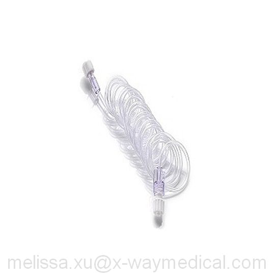 Fluid delivery set 77-530000 72 inch contrast agent vented standard IV tubing with macro drip chamber, large bore fluid administration sets