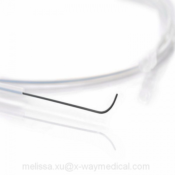 150cm 180cm 260cm hydrophilic coating guide wires, 0.025” 0.035 0.038 inch superelastic nitinol wire core polymer radiopaque display diagnostic guidewire with J and straight tips