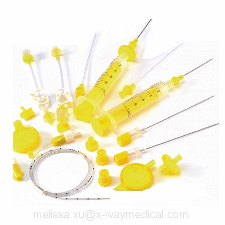 Reshaping safety regional anesthesia NR fit syringe and NRFIT connector Epidural Filter tap, yellow 0.22u filtrator strainer