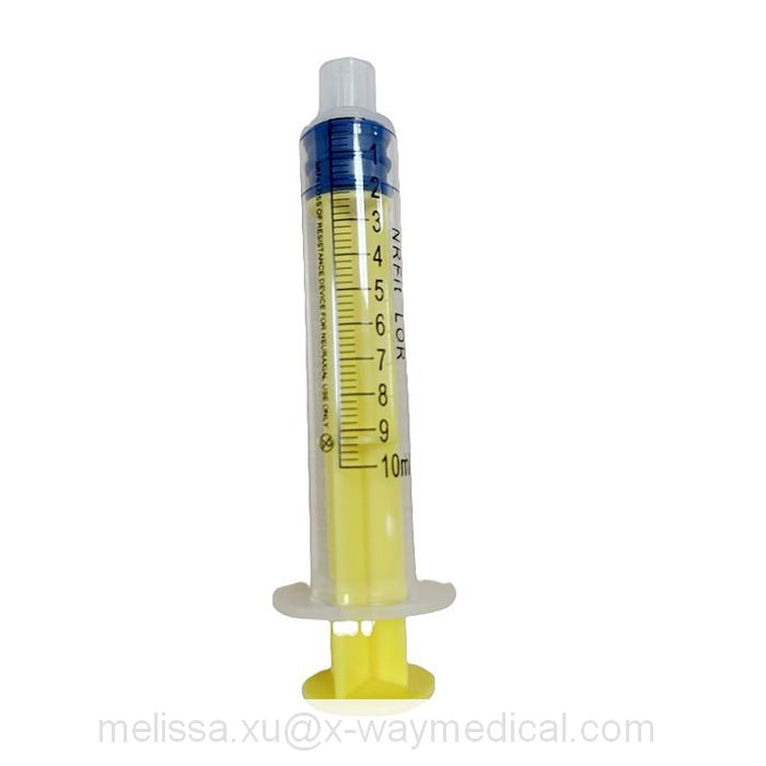 Reshaping safety regional anesthesia NR fit syringe and NRFIT connector Epidural Filter tap, yellow 0.22u filtrator strainer