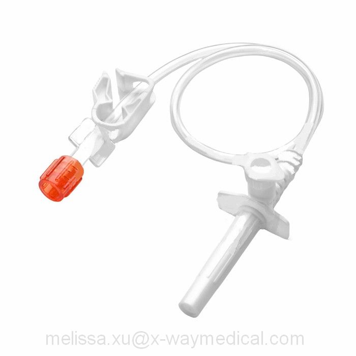 CT MRI Closed contrast agent media suction device extension tube, aspiration tool saline aspirator with spike clave connector transfer set