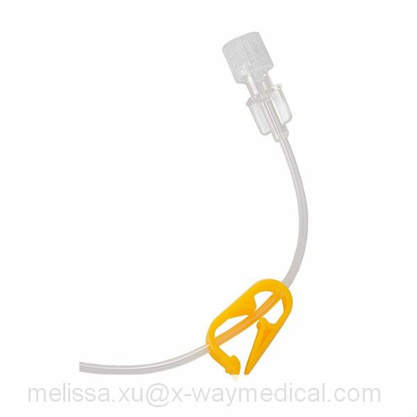 Butterfly Safety Huber needles, micro bore tubing with tip bent puncture needle