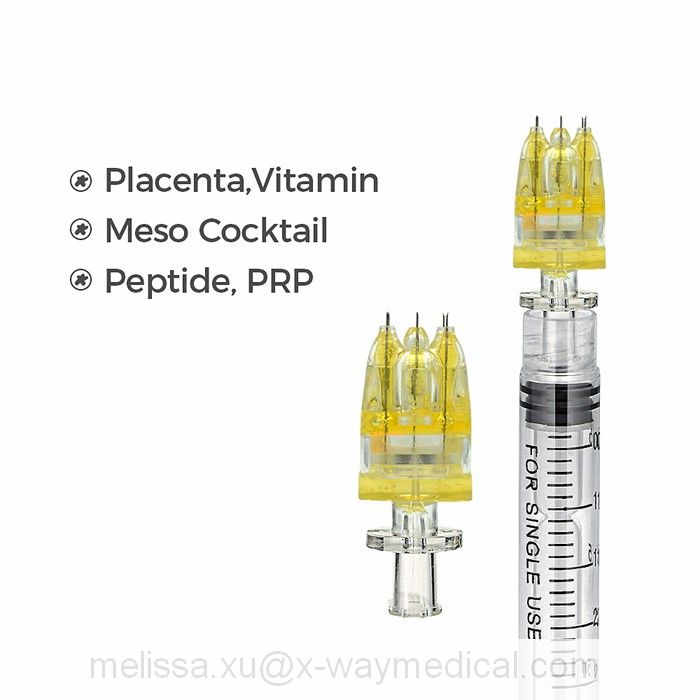 Crystal four 4 and five 5 Pin Multi Needle for Mesotherapy, ultra-slim hyaluronic acid injection needles kit for beauty plastic surgery
