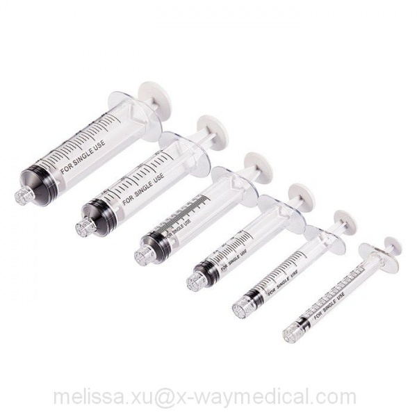 Medical Male Luer lock tip PC injection syringe for single use, 1ml 3ml 5ml 10ml 20ml 30ml economical drug delivery syringes