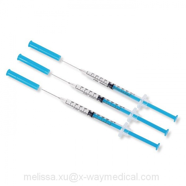 Medical Sterile Syringes fixed Needles for Single Use, 1ml skin test puncture injection syringe with needles