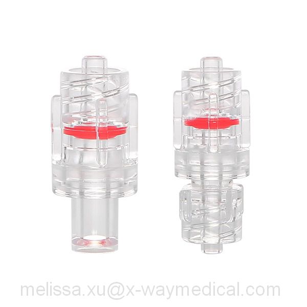 High pressure rotating male to male luer lock connectors for monitoring tubing, 1200psi to 3.65mm 4.9mm ID tube adapter