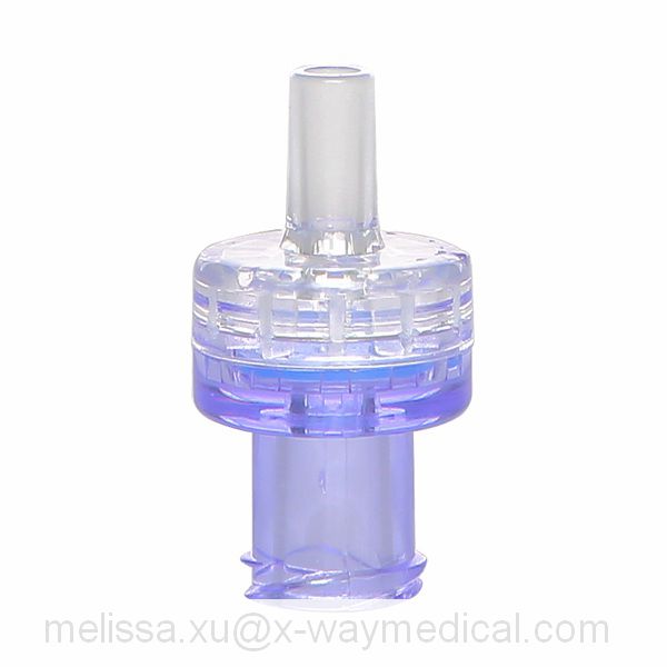 Male female luer lock to tube check valve connector for connecting tube, 2.4mm 3.0mm OD anti-reflux back flow prevention adapter valve
