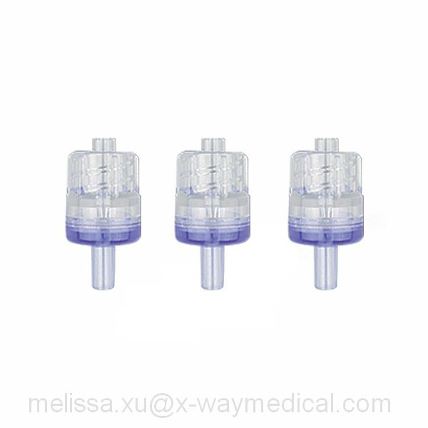 Male female luer lock to tube check valve connector for connecting tube, 2.4mm 3.0mm OD anti-reflux back flow prevention adapter valve