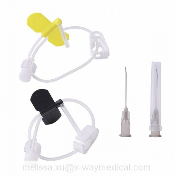 19g 20g 21g 22g 90 degree curved Huber Needle with wing, medicine feeding injection delivery device for implanted Hypodermic device