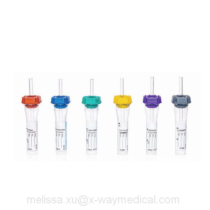 Glucose hemoglobin Capillary Blood gas analysis Collection Tube, Diagnostic Blood sample storage container