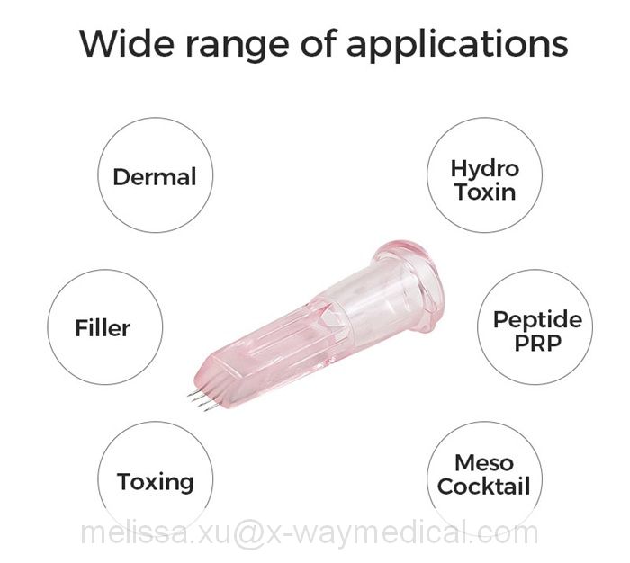 Crystal four 4 and five 5 Pin Multi Needle for Mesotherapy, ultra-slim hyaluronic acid injection needles kit for beauty plastic surgery