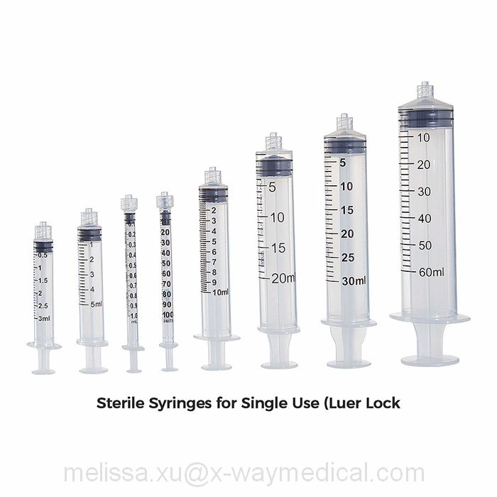 1ml 2ml 3ml 5ml 10ml 20ml 2-Parts 3-Parts luer lock slip sterile Syringes, economic drug injection syringe with without hypodermic needles