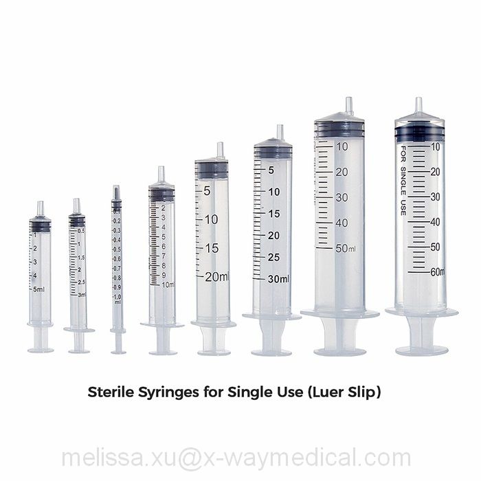 1ml 2ml 3ml 5ml 10ml 20ml 2-Parts 3-Parts luer lock slip sterile Syringes, economic drug injection syringe with without hypodermic needles