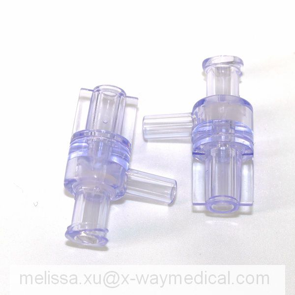 Male female luer lock to tube check valve connector for connecting tube, 2.4mm 3.0mm OD anti-reflux back flow prevention adapter valve