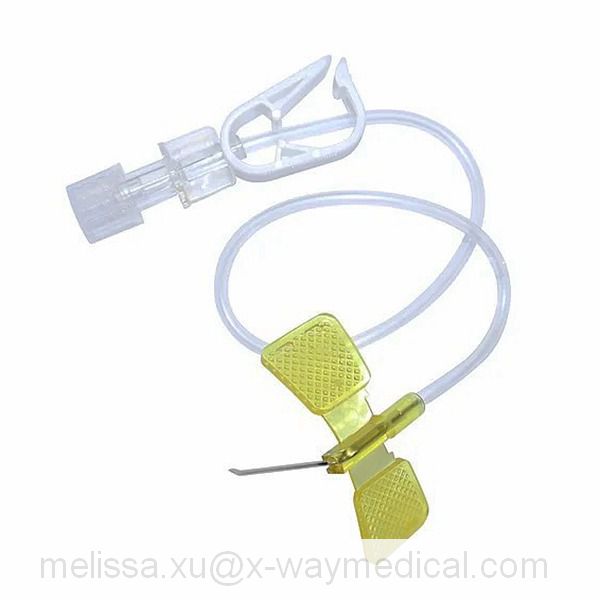 Oncology chemotherapy port safety Huber Needle, antibiotics saline fluid blood transfusion non-safety injection needles