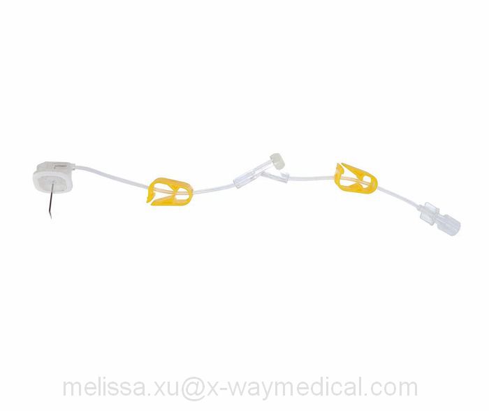 Oncology chemotherapy port safety Huber Needle, antibiotics saline fluid blood transfusion non-safety injection needles