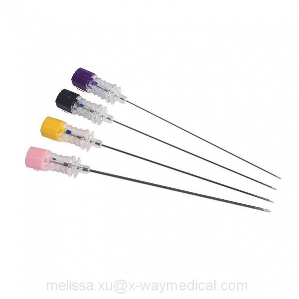 Subdural lower thorax Lumbar Spinal puncture needle, quincke and pencil point tip anesthesia needles