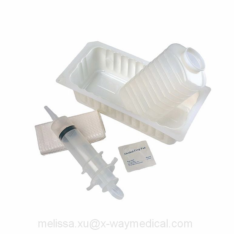 Ring and Bulb ball capsule Irrigation syringe, hemorrhoids anus cleaning flushing syringe, catheter fast filling device