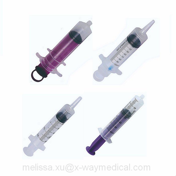 Ring and Bulb ball capsule Irrigation syringe, hemorrhoids anus cleaning flushing syringe, catheter fast filling device