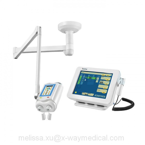 2-200ml automatic CT Dual Head Contrast Medium Injector ceiling mount ceiling-mounted, Contrast angiographic auto-injector ANT200200D