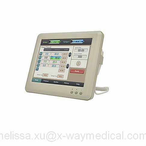 2-200ml SeaCrown Zenith C11 C22 Dual syringes CT Saline Contrast Media Injector, angiography imaging enchanced contrast delivery injection machine