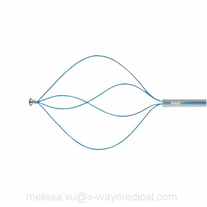 Disposable Reusable Nitinol Endoscopy recaption stone extraction basket catheter, 4 wires Stainless steel Percutaneous Foreign body sampling clamp object grasping forceps