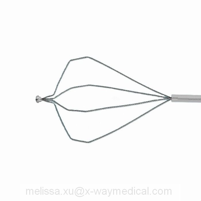 Disposable Reusable Nitinol Endoscopy recaption stone extraction basket catheter, 4 wires Stainless steel Percutaneous Foreign body sampling clamp object grasping forceps