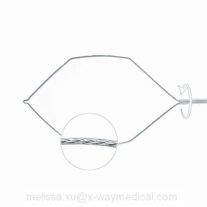 Reusable 1.8mm Rotatable High frequency Polyp cutting device Oval hexagonal Electrical Snare, Non-Electric cold snare wire blood solidification tool