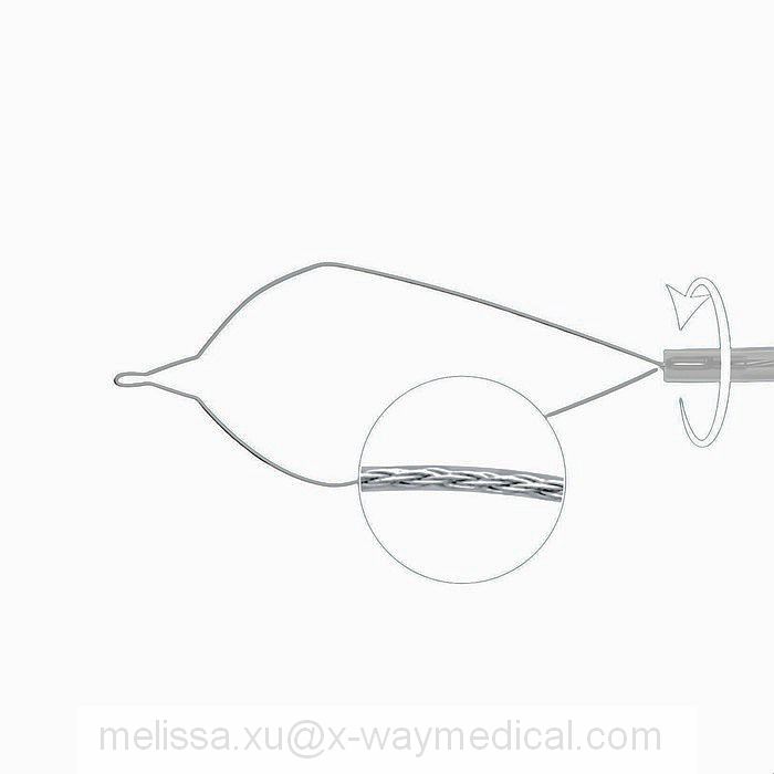Reusable 1.8mm Rotatable High frequency Polyp cutting device Oval hexagonal Electrical Snare, Non-Electric cold snare wire blood solidification tool