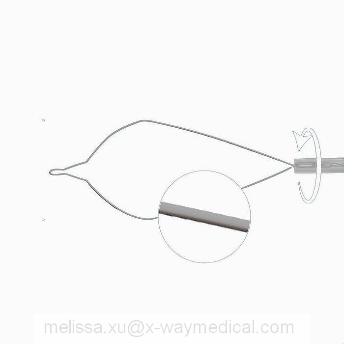 Reusable 1.8mm Rotatable High frequency Polyp cutting device Oval hexagonal Electrical Snare, Non-Electric cold snare wire blood solidification tool