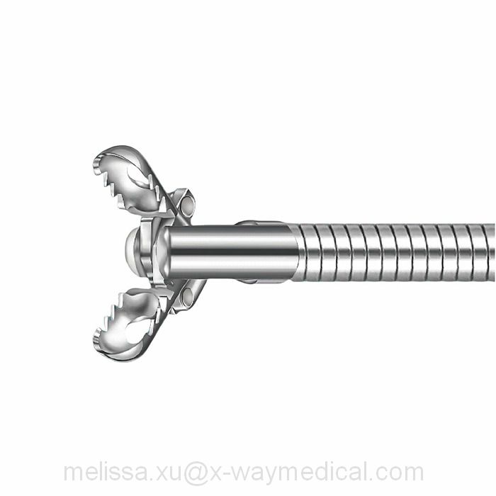 Reusable autoclavable fenestrated Oval cups deep Biopsy forceps with spike teeth, head moving hard difficult tissue tumor collection device tools