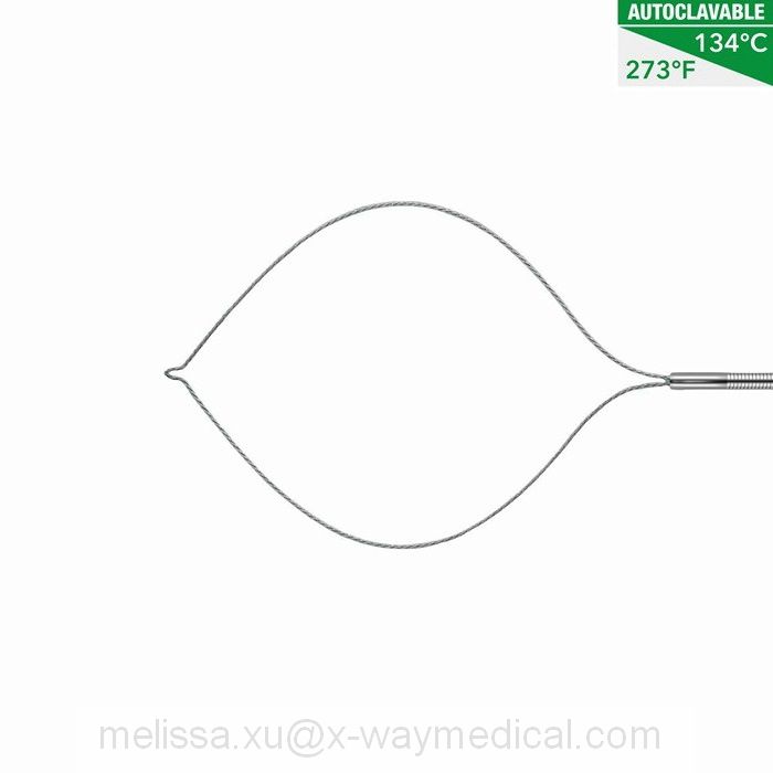 Reusable 1.8mm Rotatable High frequency Polyp cutting device Oval hexagonal Electrical Snare, Non-Electric cold snare wire blood solidification tool