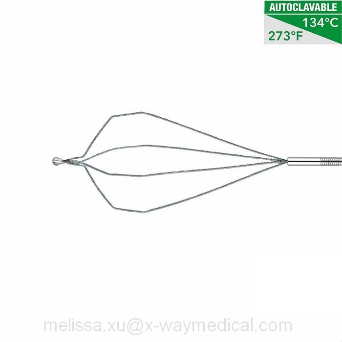 Disposable Reusable Nitinol Endoscopy recaption stone extraction basket catheter, 4 wires Stainless steel Percutaneous Foreign body sampling clamp object grasping forceps